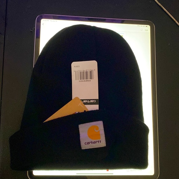 Copy - Carhartt black beanie skulls cap brand new with tags authentic black - Picture 4 of 9